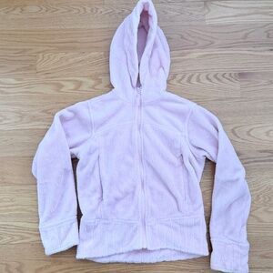 Columbia Girls Pink Fleece Full-Zip Hoodie (10/12)